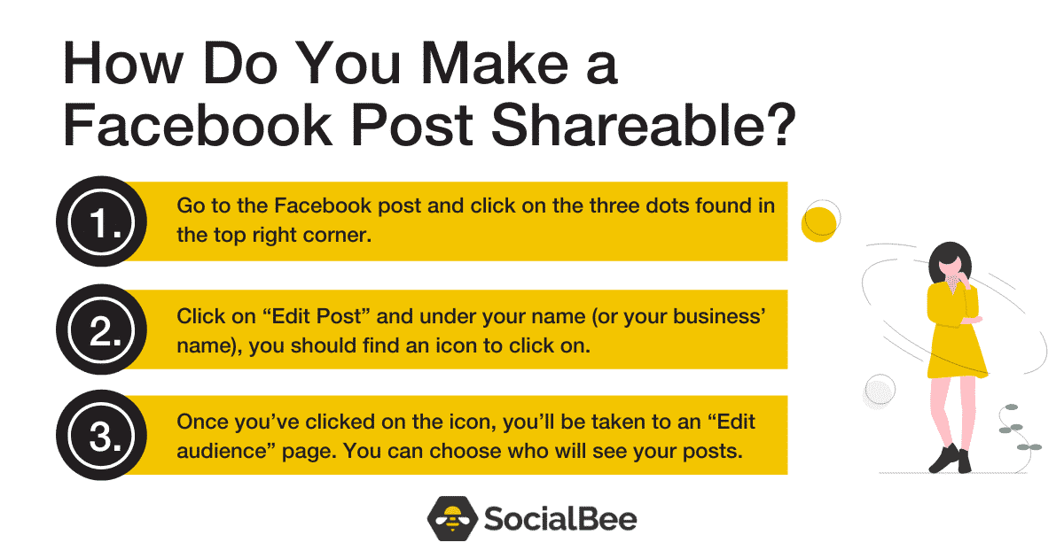 how to make a Facebook post sharable