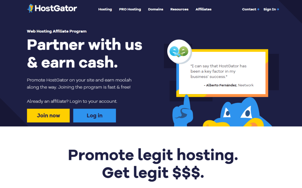 HostGator affiliate program