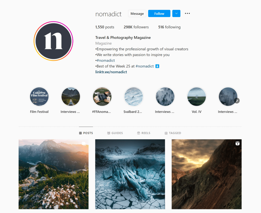 Nomadict Instagram