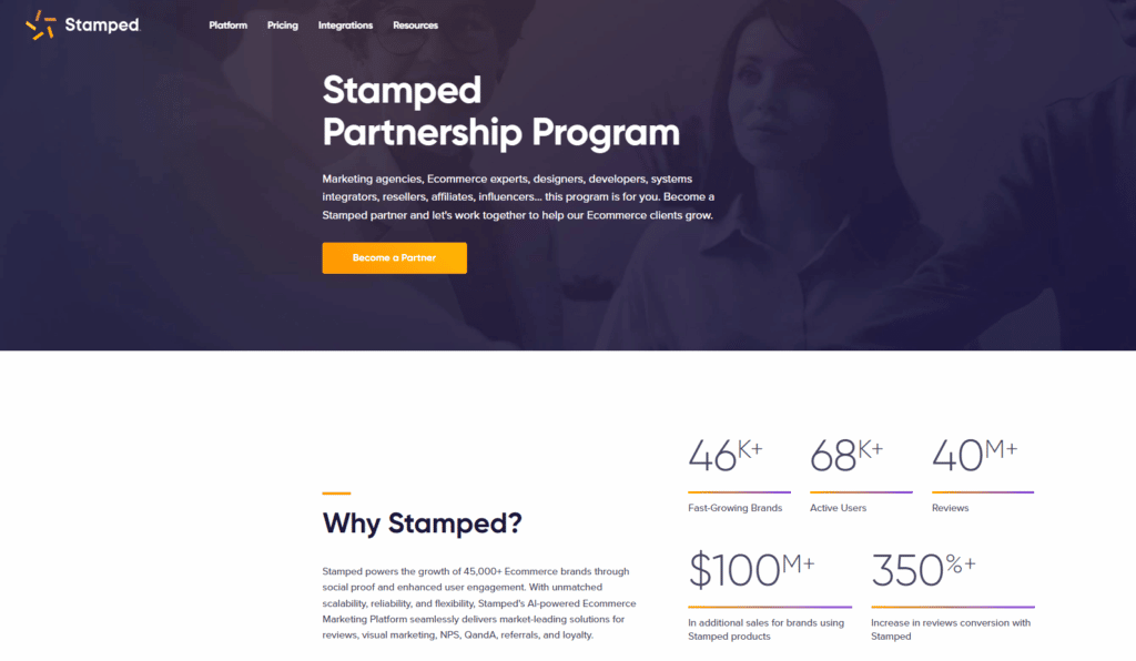 Stamped affiliate program